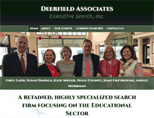 Tablet Screenshot of deerfieldassociates.com